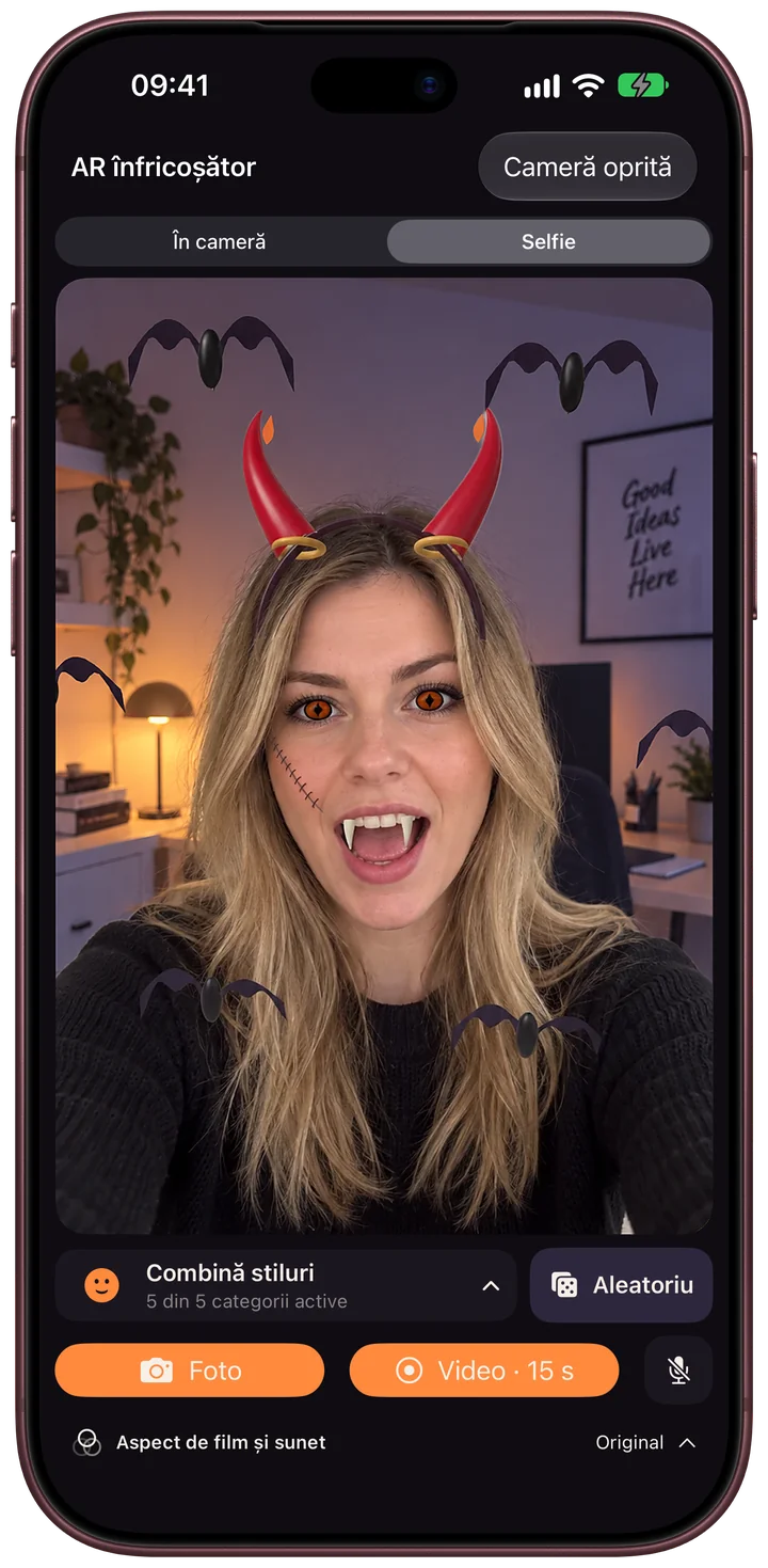 Scarebulum · Lookuri selfie · iPhone