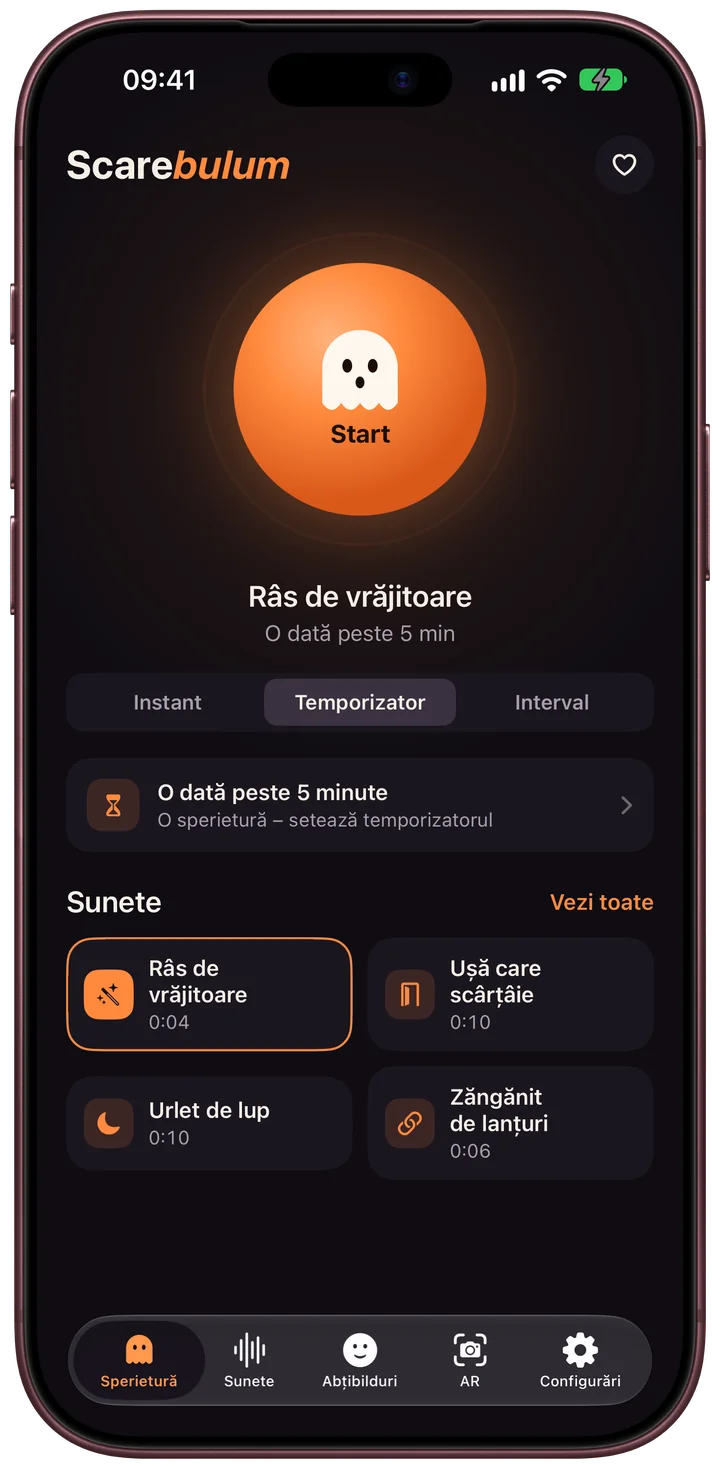 Scarebulum · Sunete și timp · iPhone