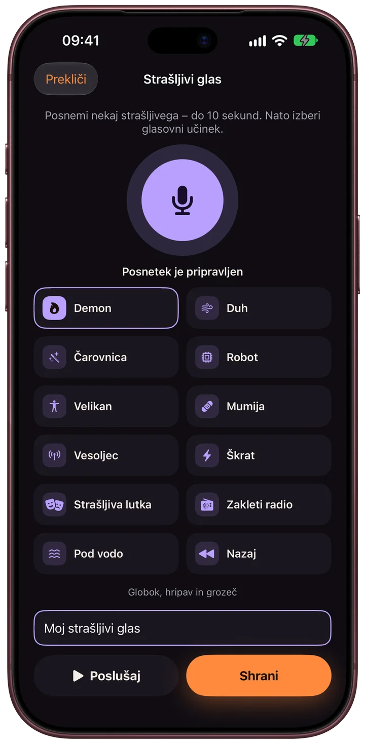 Scarebulum · Tvoj glas · iPhone
